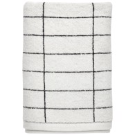 Mette Ditmer Håndklæde Serie - Tile Stone Black/Off White