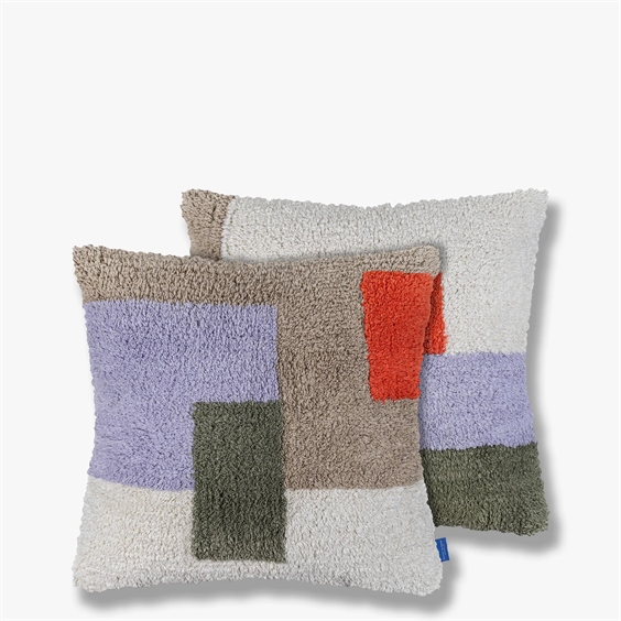 Mette Ditmer Pudebetræk - Brick Tufted 50 x 50 cm Dark Olive