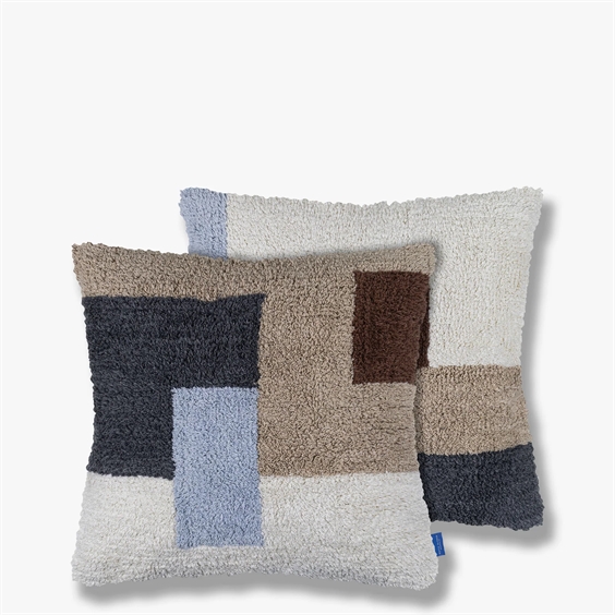 Mette Ditmer Pudebetræk - Brick Tufted 50 x 50 cm Dark Grey