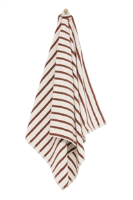 Høie of Scandinavia Badehåndklæde - Everyday Stripe 70 x 140 cm Terracotta