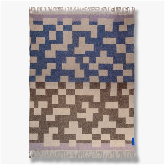 Mette Ditmer plaid - Maze Chocolate