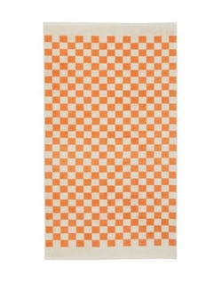 Marc O'Polo Badehåndklæde - Checker 70 x 140 cm Melon